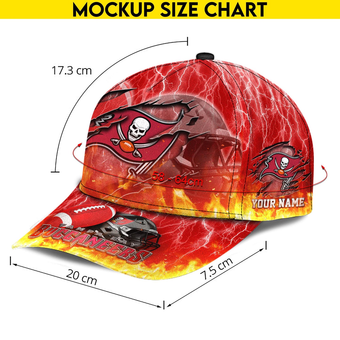 Tampa Bay Buccaneers Personalized Classic Cap BB829