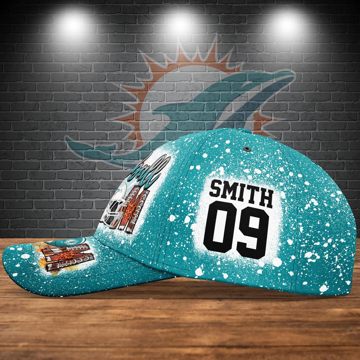 Miami Dolphins Personalized Classic Cap BB809