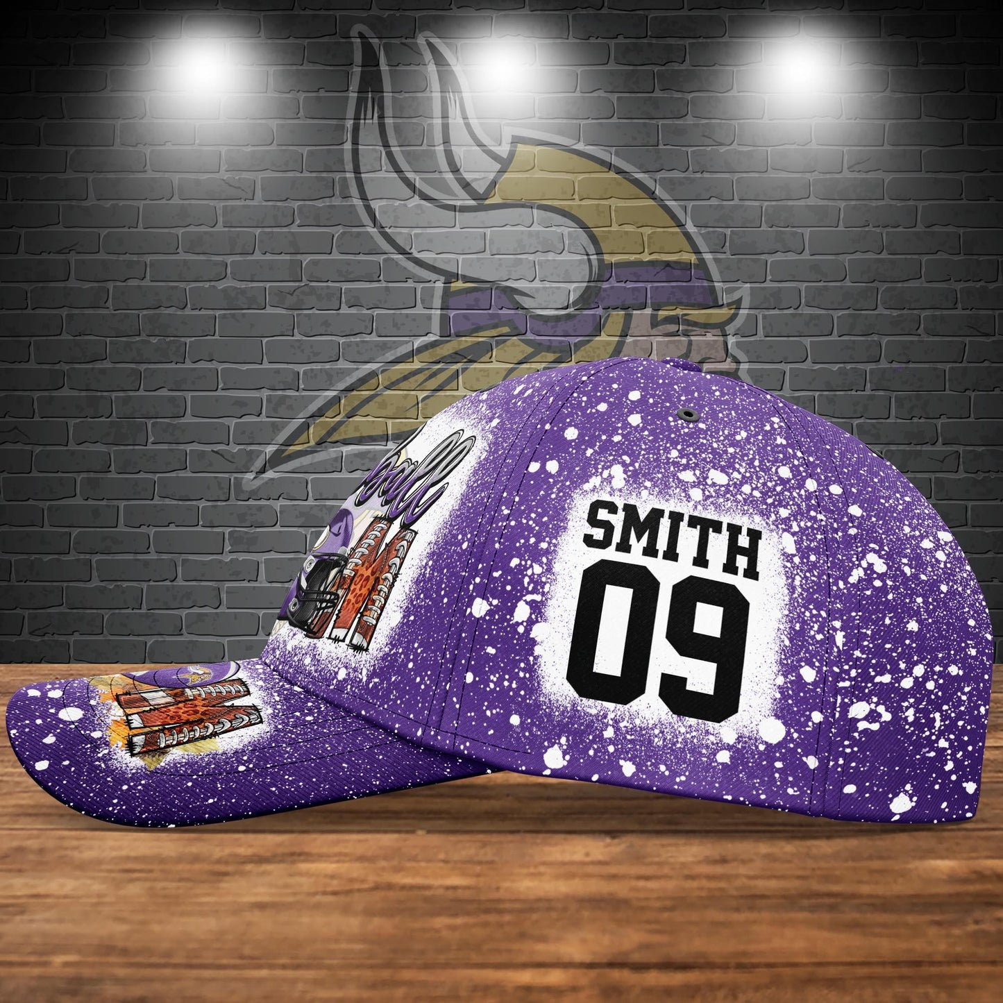 Minnesota Vikings Personalized Classic Cap BB808