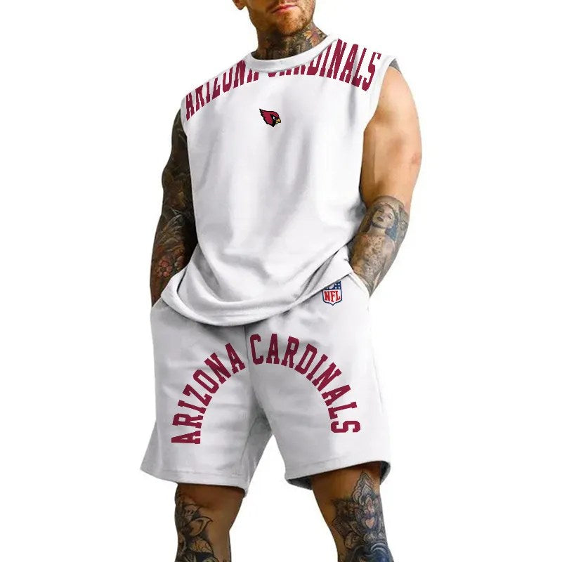 Arizona Cardinals Combo Men Jersey Tank Top and Shorts AZICOTATTMS00025