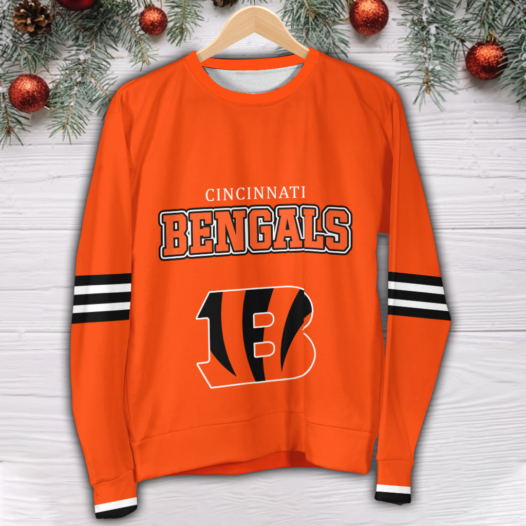 Cincinnati Bengals 3D Printed Sweater