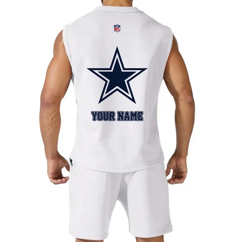 Dallas Cowboys Combo Men Jersey Tank Top and Shorts AZICOTATTMS00019
