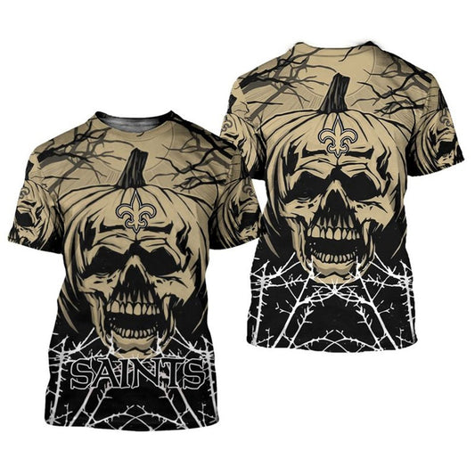 New Orleans Saints x Halloween 3D T-shirt HA55
