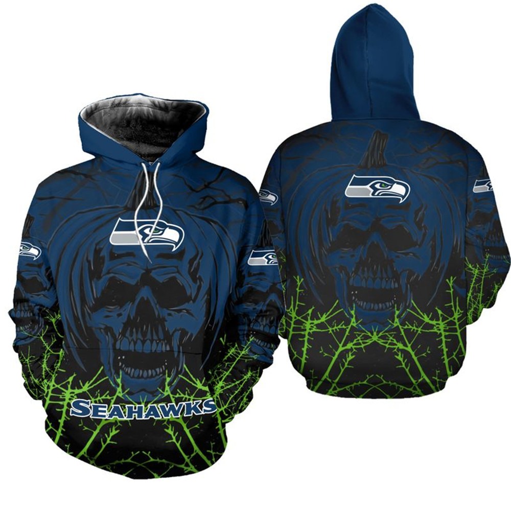 Seattle Seahawks x Halloween 3D Hoodie HA168
