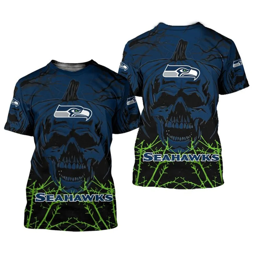 Seattle Seahawks x Halloween 3D T-shirt HA61