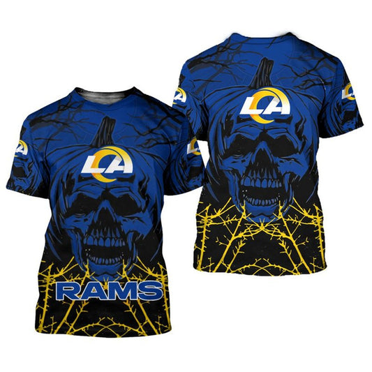 Los Angeles Rams x Halloween 3D T-shirt HA51