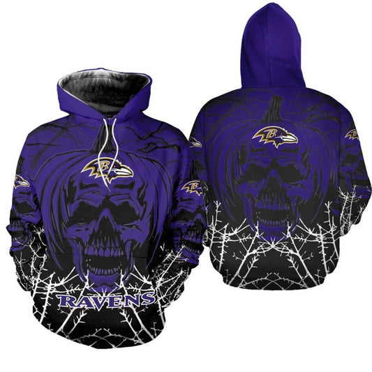 Baltimore Ravens x Halloween 3D Hoodie HA142