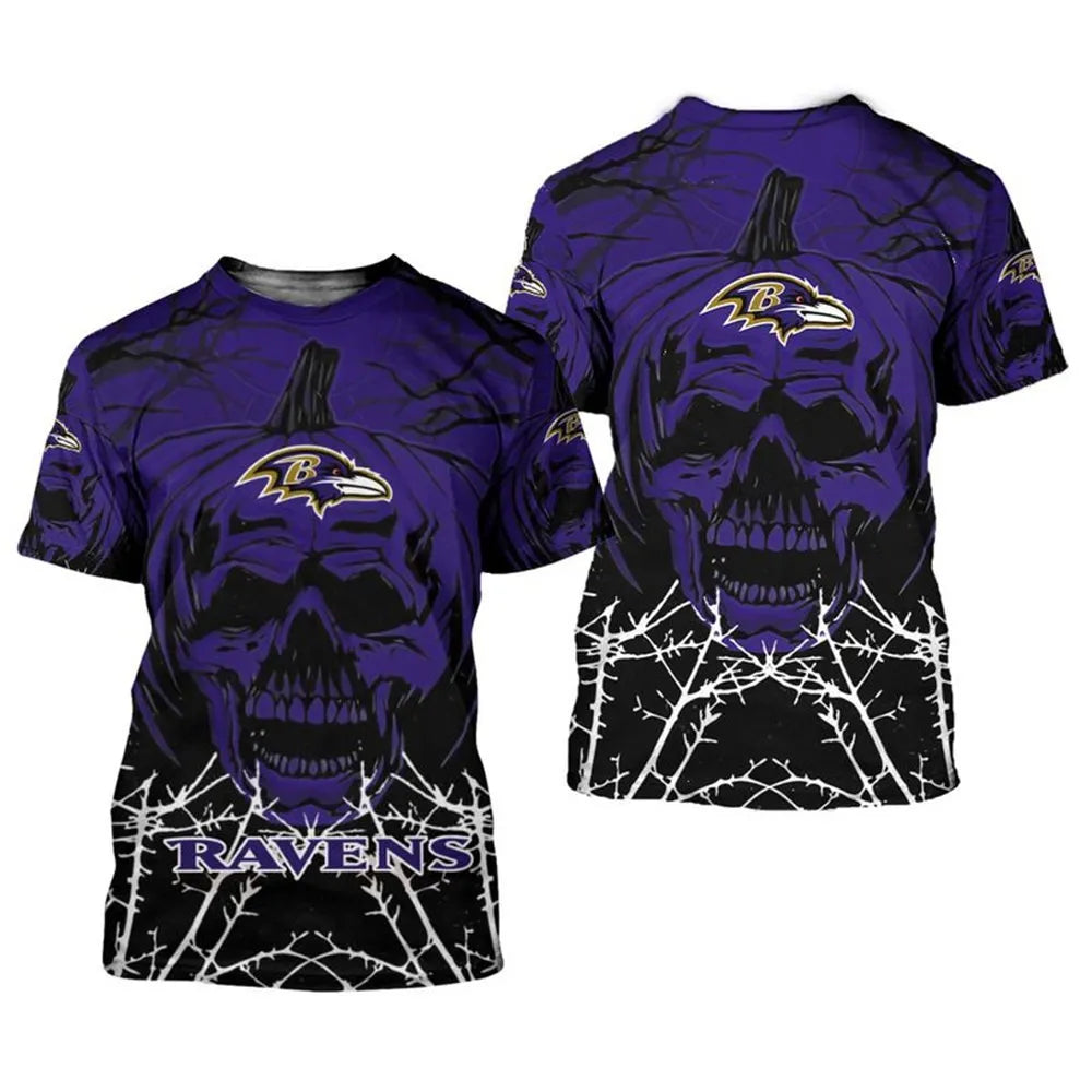 Baltimore Ravens x Halloween 3D T-shirt HA35