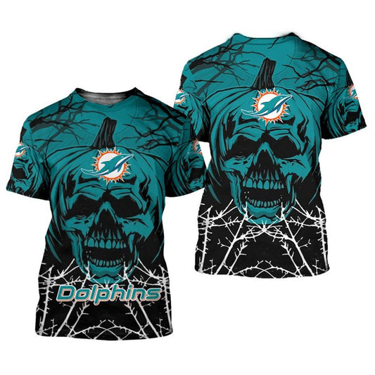 Miami Dolphins x Halloween 3D T-shirt HA52