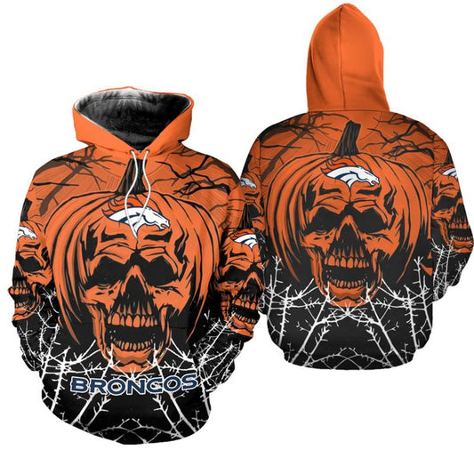 Denver Broncos x Halloween 3D Hoodie HA149