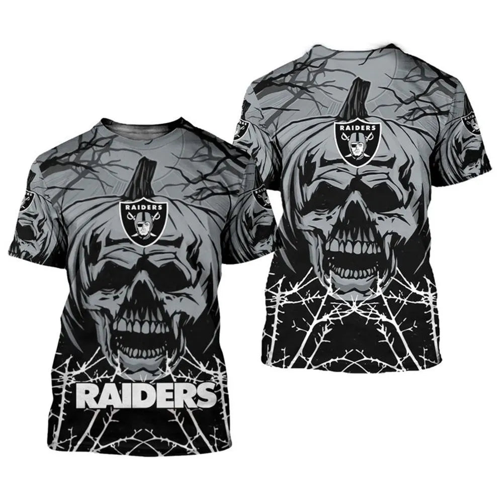 Las Vegas Raiders x Halloween 3D T-shirt HA49