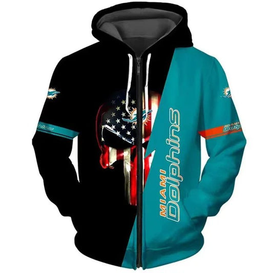 Miami Dolphins x Halloween 3D Hoodie HA190