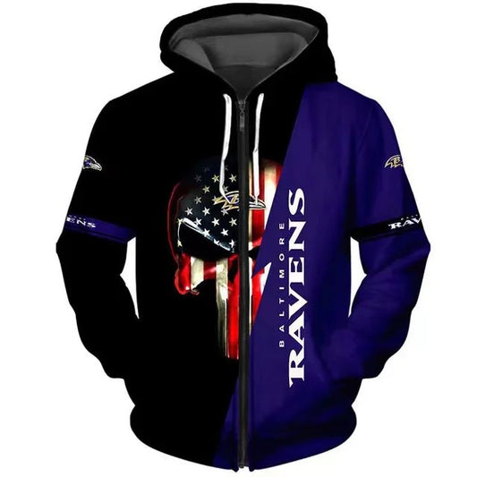 Baltimore Ravens x Halloween 3D Hoodie HA173