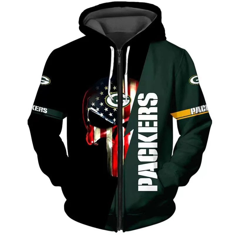 Green Bay Packers x Halloween 3D Hoodie HA182