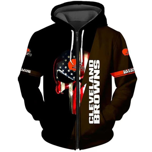 Cleveland Browns x Halloween 3D Hoodie HA178