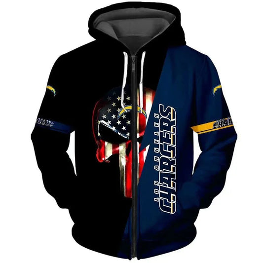 Los Angeles Chargers x Halloween 3D Hoodie HA188