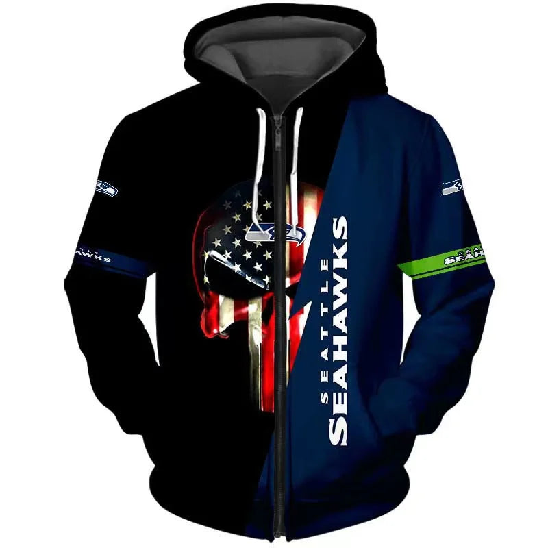 Seattle Seahawks x Halloween 3D Hoodie HA199