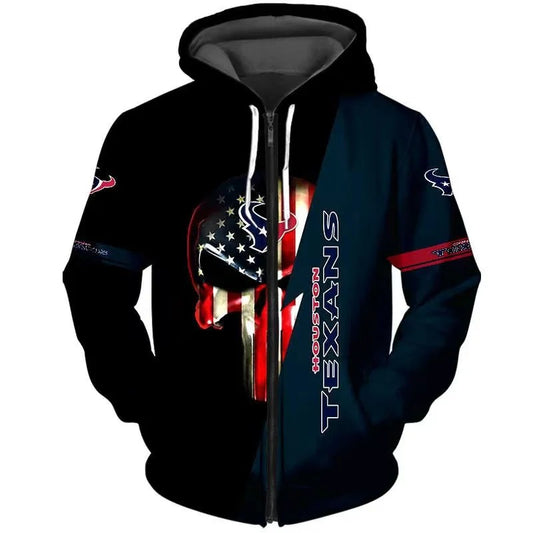 Houston Texans x Halloween 3D Hoodie HA183