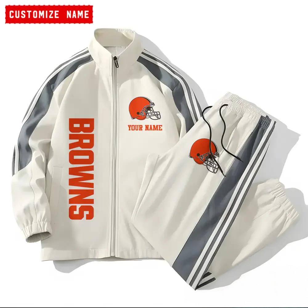 Cleveland Browns Combo Versatile Sports Jacket And Pants EM03