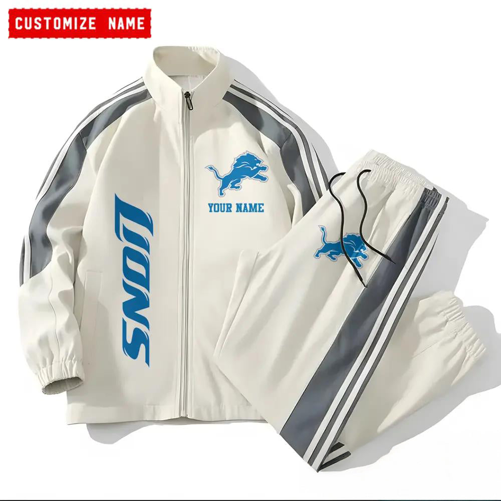 Detroit Lions Combo Versatile Sports Jacket And Pants EM06