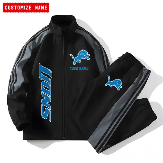 Detroit Lions Combo Versatile Sports Jacket And Pants EM06