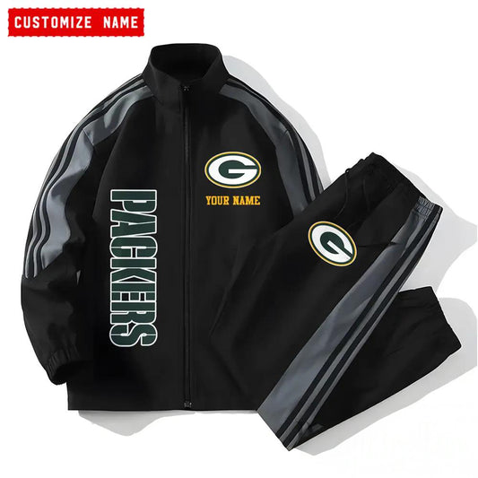 Green Bay Packers Combo Versatile Sports Jacket And Pants EM07