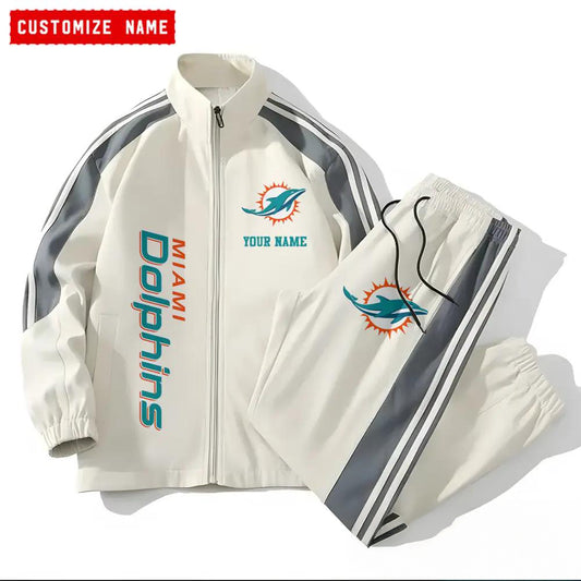 Miami Dolphins Combo Versatile Sports Jacket And Pants EM19