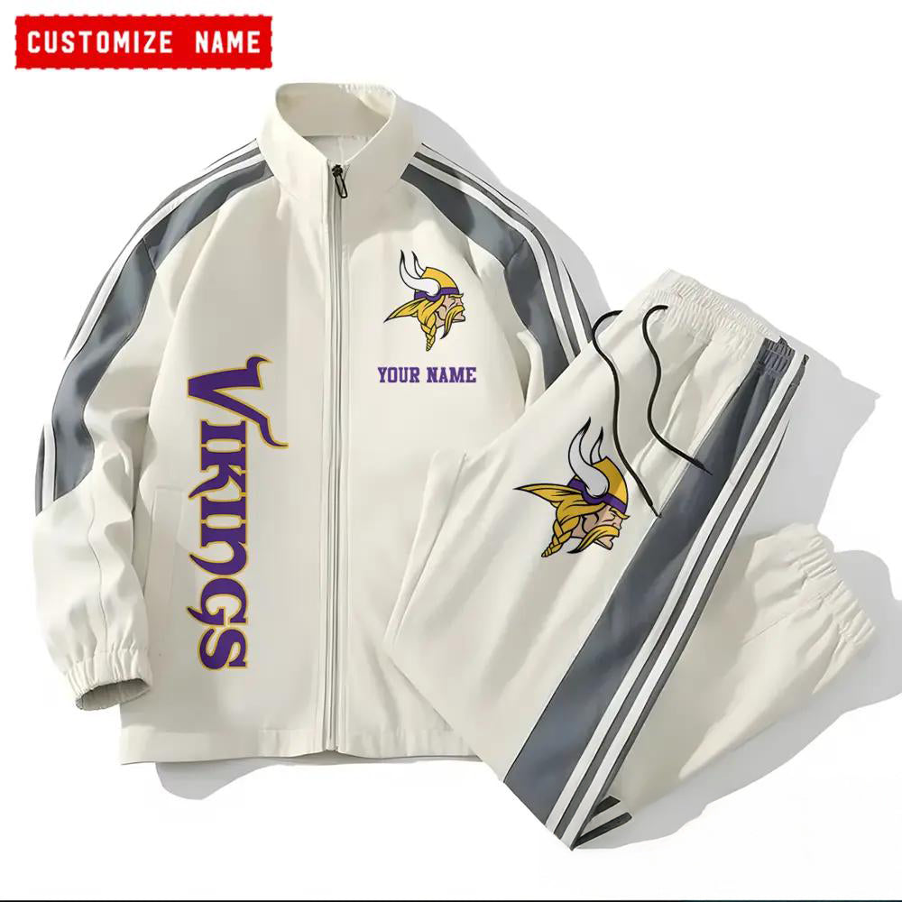Minnesota Vikings Combo Versatile Sports Jacket And Pants EM20