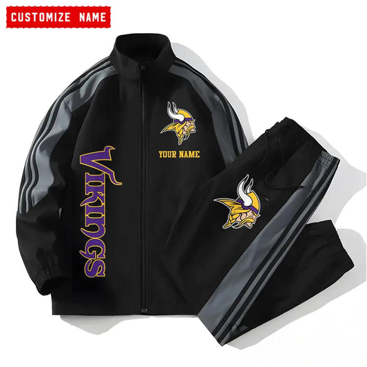 Minnesota Vikings Combo Versatile Sports Jacket And Pants EM20