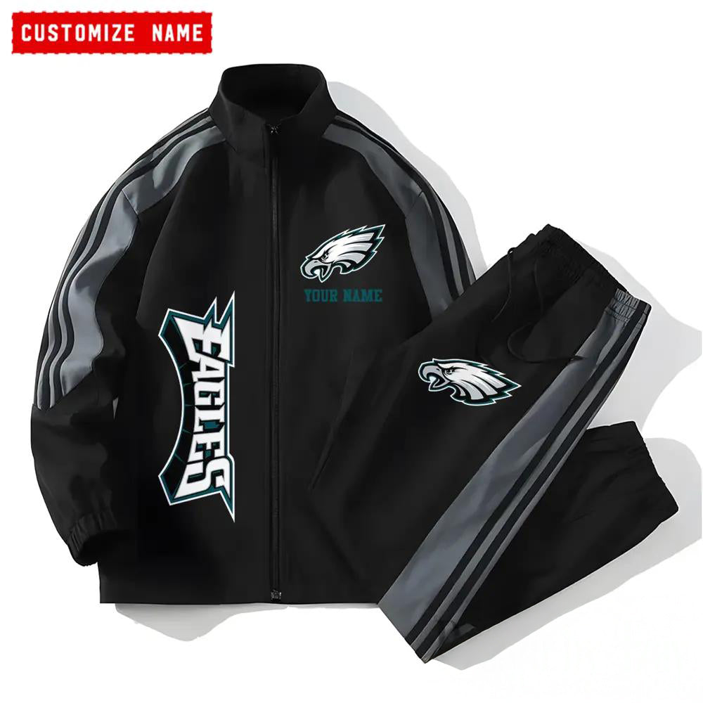 Philadelphia Eagles Combo Versatile Sports Jacket And Pants EM25