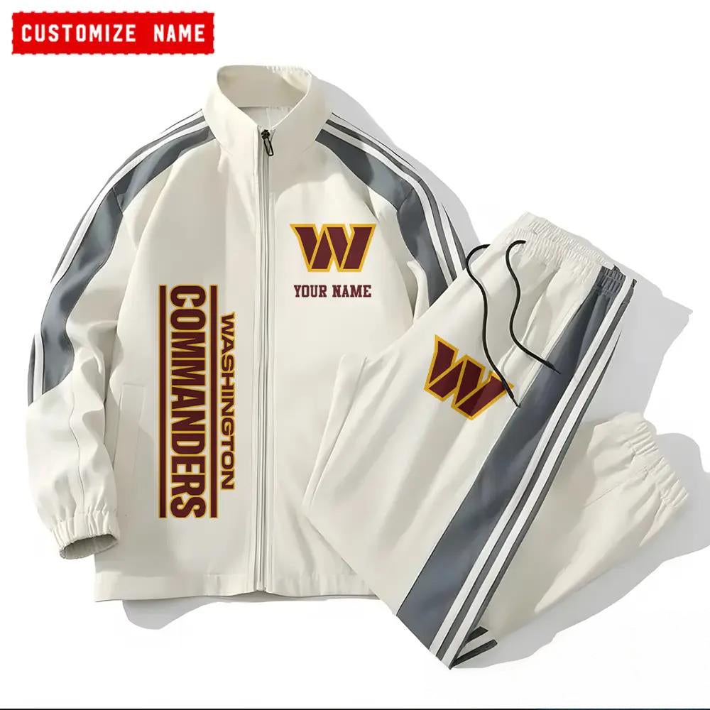 Washington Commanders Combo Versatile Sports Jacket And Pants EM31