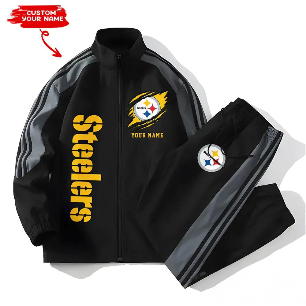Pittsburgh Steelers Combo Versatile Sports Jacket And Pants EM32