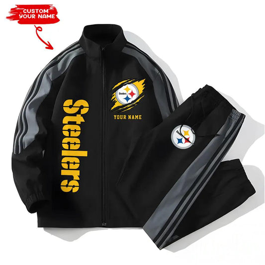 Pittsburgh Steelers Combo Versatile Sports Jacket And Pants EM32