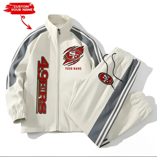 San Francisco 49ers Combo Versatile Sports Jacket And Pants EM33