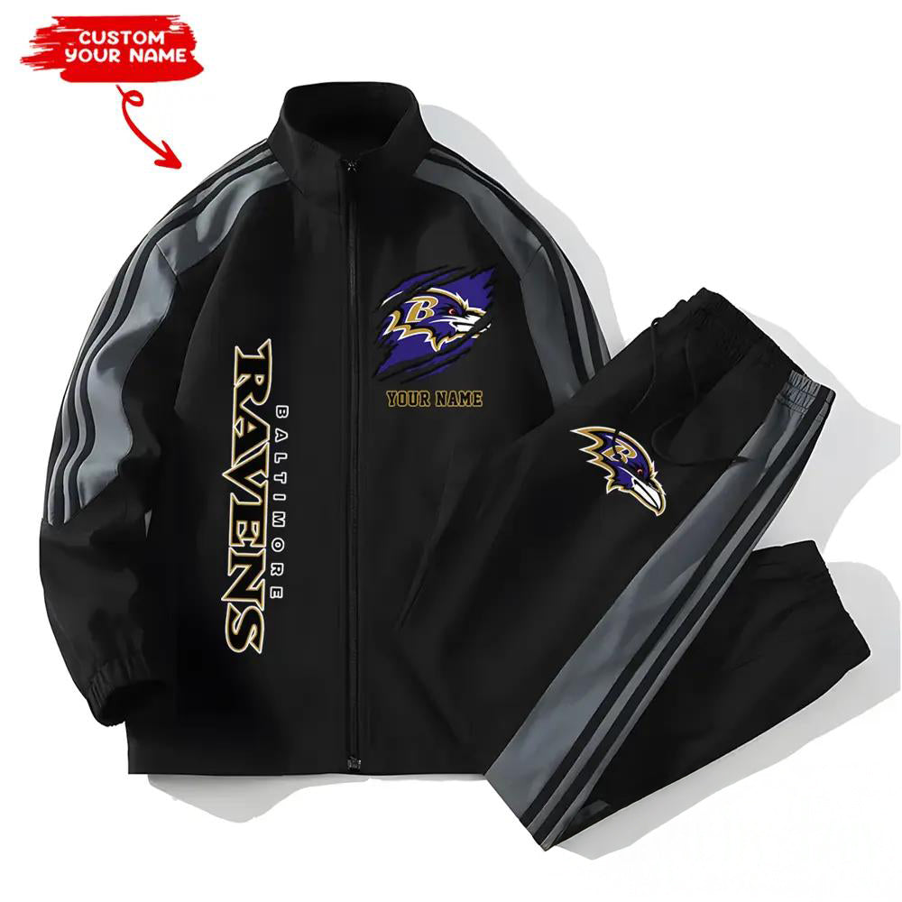 Baltimore Ravens Combo Versatile Sports Jacket And Pants EM36