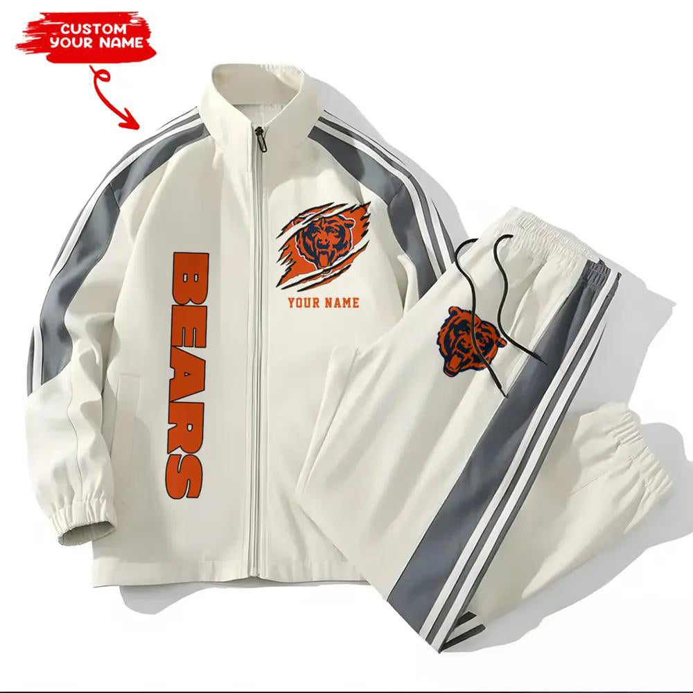 Chicago Bears Combo Versatile Sports Jacket And Pants EM39