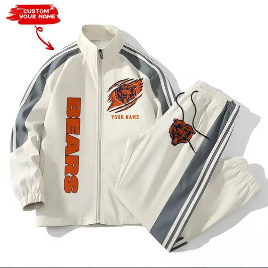 Chicago Bears Combo Versatile Sports Jacket And Pants EM39