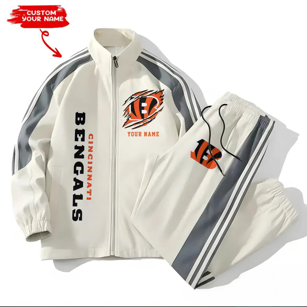 Cincinnati Bengals Combo Versatile Sports Jacket And Pants EM40