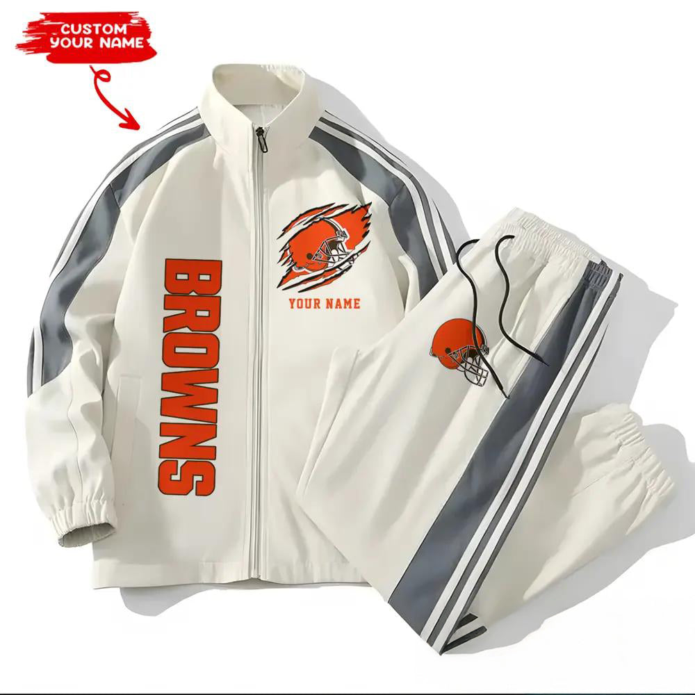 Cleveland Browns Combo Versatile Sports Jacket And Pants EM41