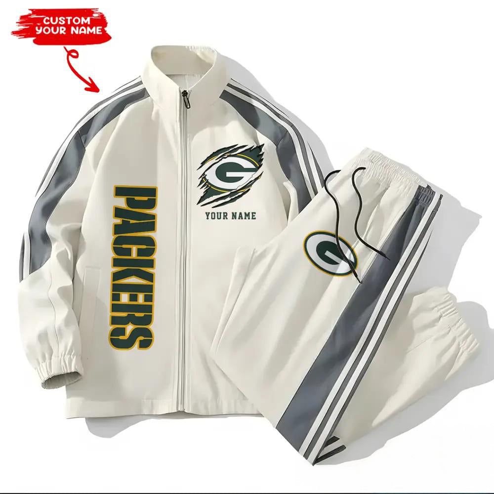 Green Bay Packers Combo Versatile Sports Jacket And Pants EM45