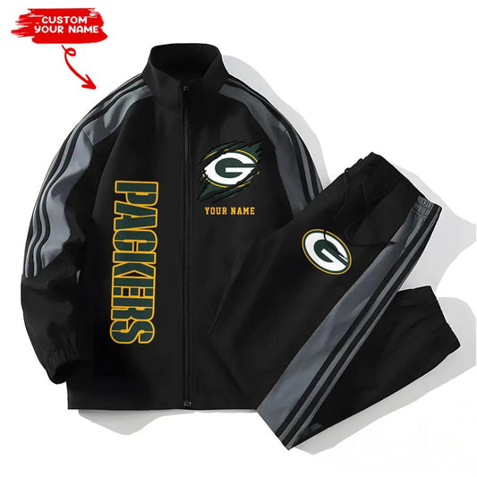 Green Bay Packers Combo Versatile Sports Jacket And Pants EM45