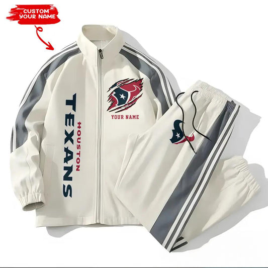 Houston Texans Combo Versatile Sports Jacket And Pants EM46