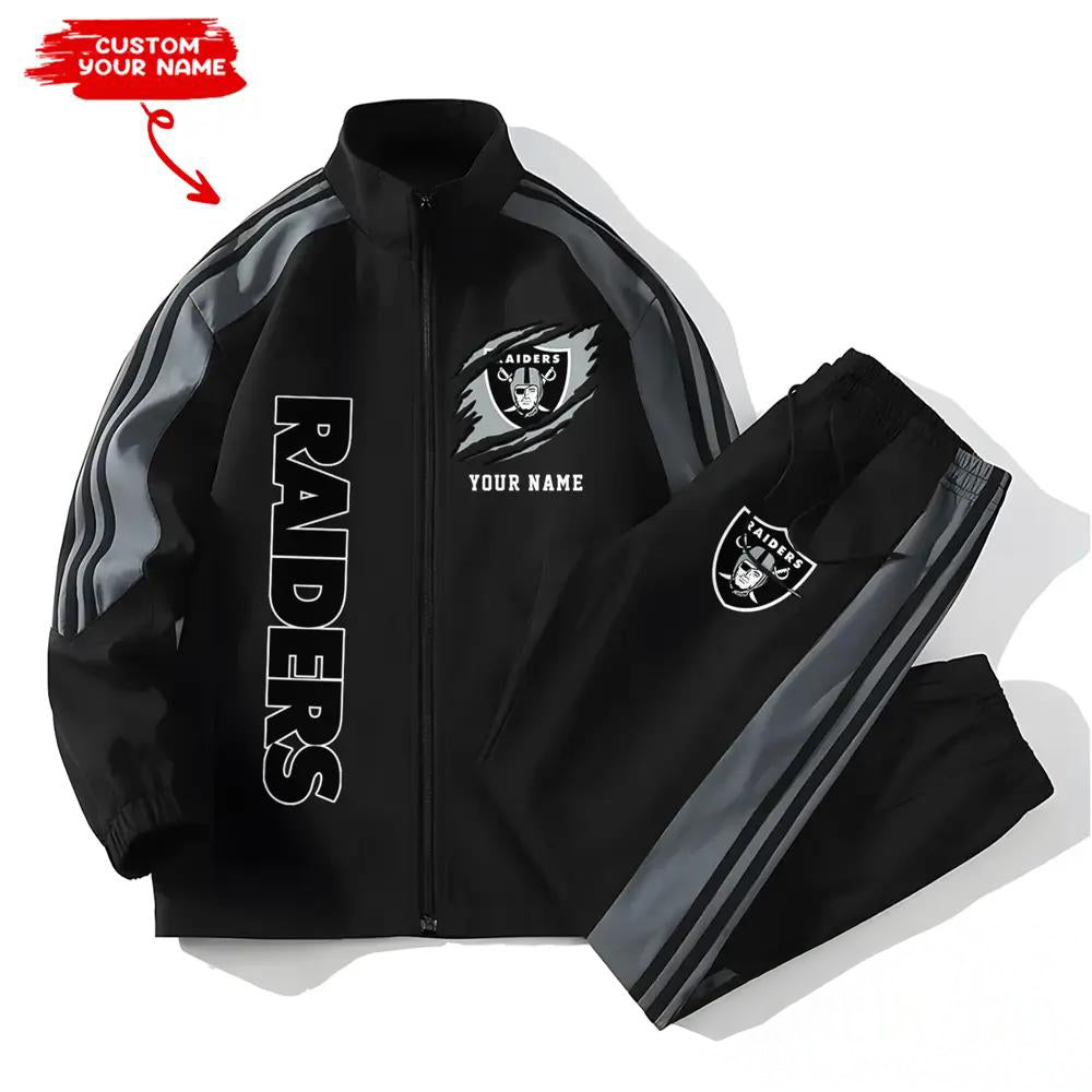 Las Vegas Raiders Combo Versatile Sports Jacket And Pants EM50
