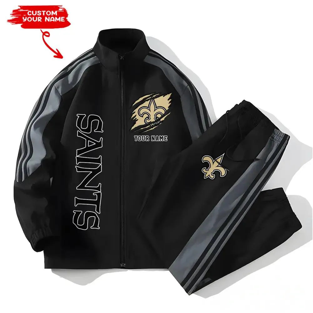 New Orleans Saints Combo Versatile Sports Jacket And Pants EM56