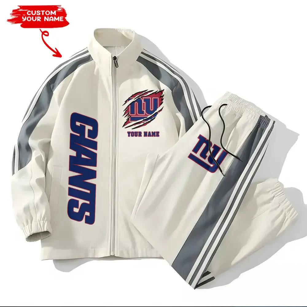 New York Giants Combo Versatile Sports Jacket And Pants EM57