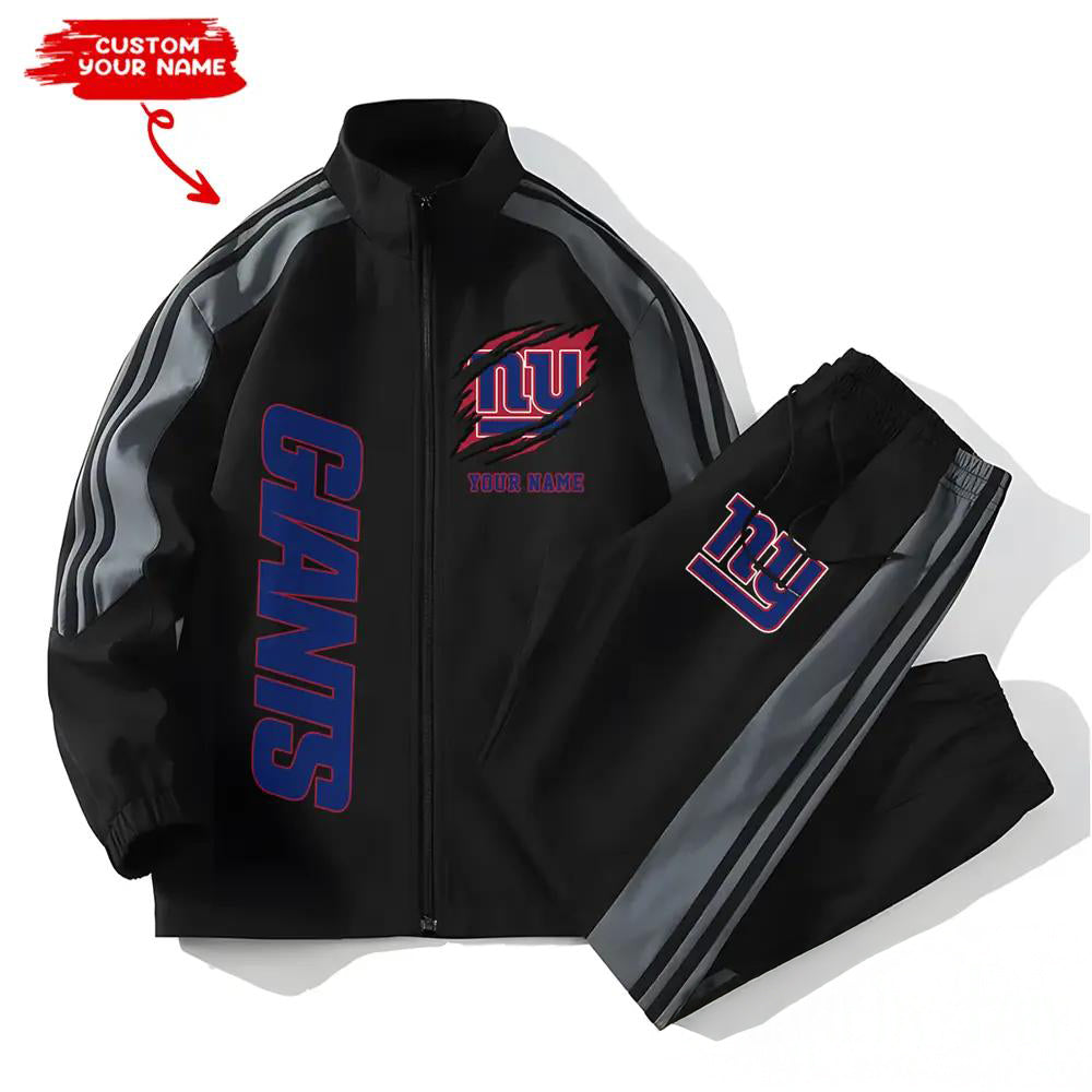 New York Giants Combo Versatile Sports Jacket And Pants EM57