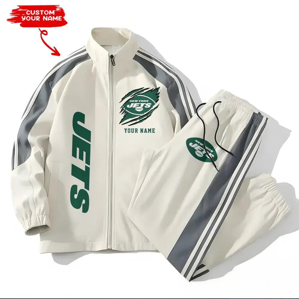 New York Jets Combo Versatile Sports Jacket And Pants EM58