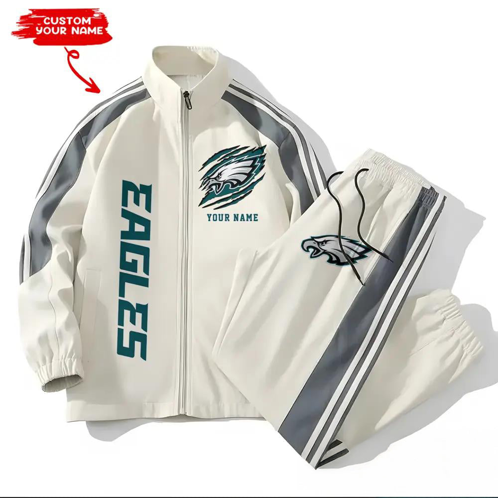 Philadelphia Eagles Combo Versatile Sports Jacket And Pants EM59