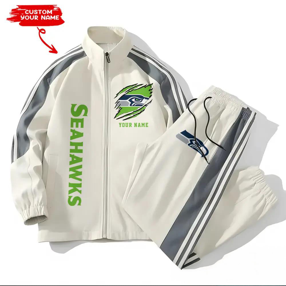 Seattle Seahawks Combo Versatile Sports Jacket And Pants EM60