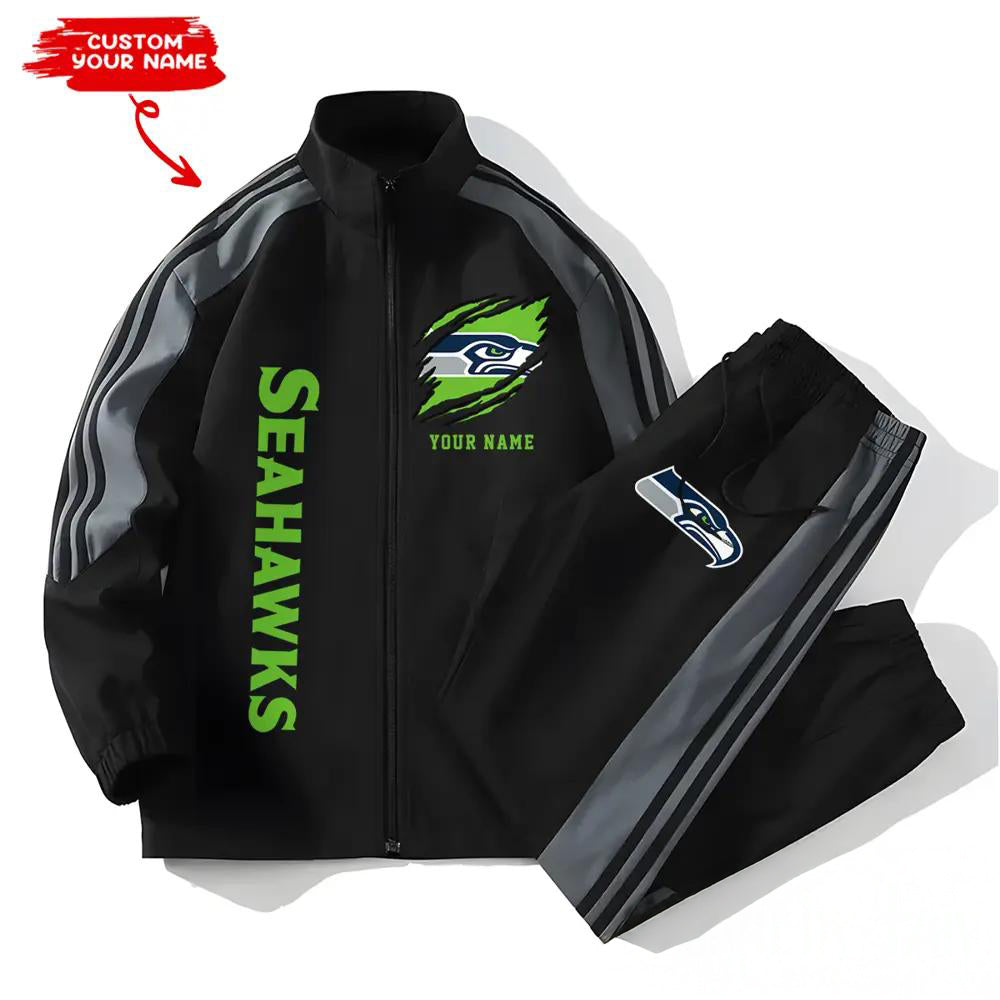 Seattle Seahawks Combo Versatile Sports Jacket And Pants EM60